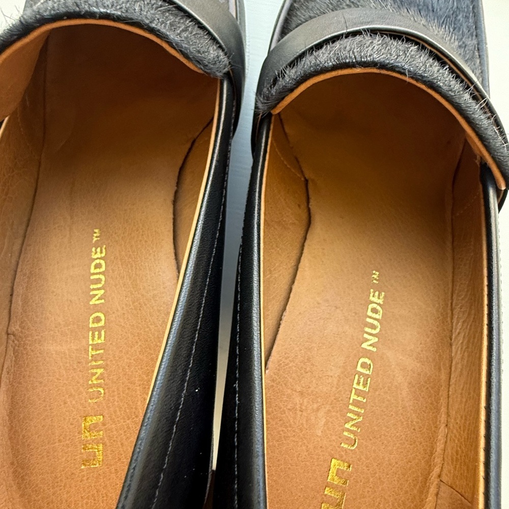 United Nude Black and White Wedge Shoes - Picture 5 of 6